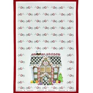 Mackenzie Childs Gingerbread House Dish Towel